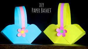 diy paper basket easy easter basket