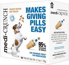 Amazon.com : Medi-Crunch Pill Pouches for Dogs with Peanut Butter Fill,  Crunchy Ice Cream Cone Dog Pill Treats Capsule Size Wrap Pocket - 360  Treats : Pet Supplies