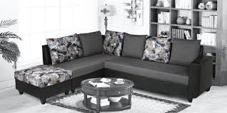rio fabric corner sofa in grey
