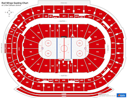 little caesars arena seating charts