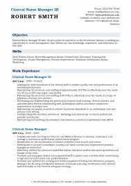 Nursing can be a rewarding but challenging profession. Clinical Nurse Manager Resume Samples Qwikresume