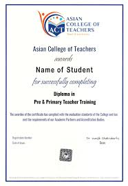 Certification In Teacher Training Course Teacher Training
