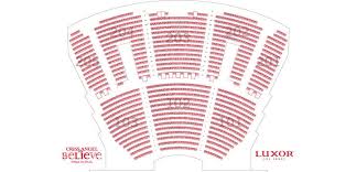 Luxor Seating Chart For Criss Angel Theater Criss Angel