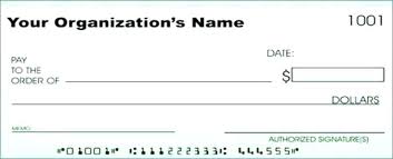 Free Editable Cheque Template Of Blank Check Charity Uk