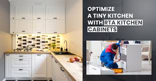 tiny kitchen with rta kitchen cabinets