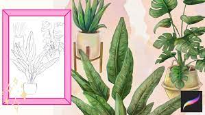 How To Draw House Plants In Procreate