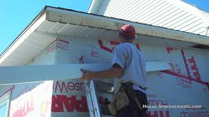 They are able to withstand high winds and are usually now most homeowners opt for vinyl fascia and replace existing soffit with vinyl soffit as well. How To Install Soffit And Fascia Youtube