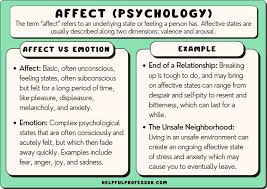 affect psychology 15 exles and