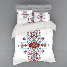 geometric duvet cover set mexican and