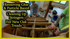 removing glue from stair stringers