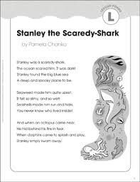 stanley the scaredy shark level l poem