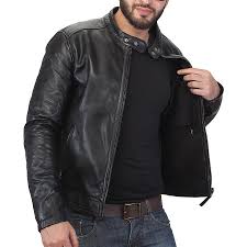 Price Rs 10 999 Buy Black Mens Leatherjacket Online In