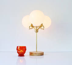 Table Lamp Modern Brass Lamp 3 White