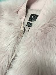 A X Armani Exchange Women S Faux Fur Zip Jacket