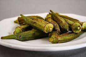 Roasted Whole Okra In Air Fryer gambar png