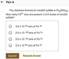 chemical formula for iron iii sulfate
