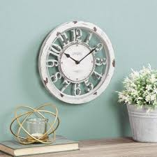 Farmhouse White Wall Clocks For