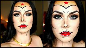 wonder woman makeup tutorial comic pop