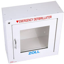 zoll metal aed plus wall cabinet with