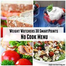 weight watchers 30 smartpoints no cook menu