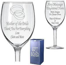 Engraved Wine Glass Boxed Mother Of