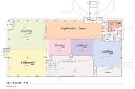 banquet hall dimensions the meridian