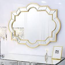 chende 36 x 28 inches gold mirror