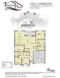 cambridge model home floor plan