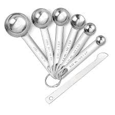 stainless steel mering spoon cup set