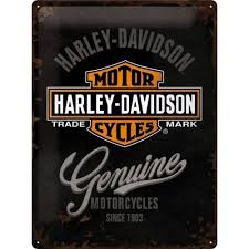 Harley Davidson Logo 3d Metal Wall Sign