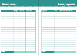 Monthly Budget Planner Prudent Penny Pincher Free Printable