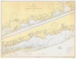 Shinnecock Bay To Great South Bay Ny 1938 Nautical Map Inland Waters Reprint Harbors 578