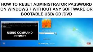 how to reset administrator pword on
