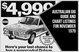 Australian Gig Guide And Chart Listings For November 1979