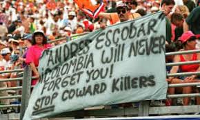 The following month, he was shot dead. World Cup Stunning Moments Andres Escobar S Deadly Own Goal Colombia The Guardian