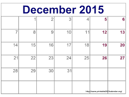 2015 Calendar Template Microsoft December Calendar Template 2015