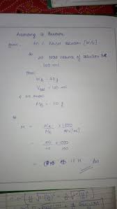 Then i multiply the whole thing by 1000 to get ppt, right? What Is The Molarity Of A Solution That Contains 30 Grams Of Naoh In 500 1 What Is The Molarity Of A Solution That Contains 30 Revsworld