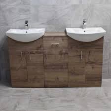 Shop with costco to find huge savings on the latest trends in bathroom vanities from your favorite brands. Mediterranean 1450 Double Basin Sink Vanity Unit Set Bathroom Walnut Oak Finish Ebay