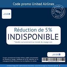 code promo united airlines monde du