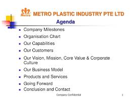 Ppt Metro Plastic Industry Pte Ltd Agenda Powerpoint