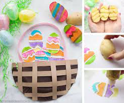 The most common small easter plate material is ceramic. Easter Paper Plate Basket The Best Ideas For Kids