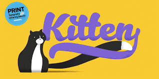 Scroll down tot the bottom to watch a fabulously funny. Kitten Typeface By Zetafonts