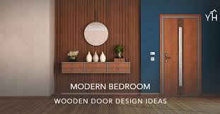 modern bedroom wooden door design ideas