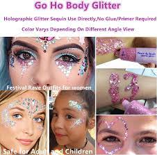 face glitter makeup holographic