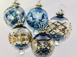 Egyptian Hand Blown Glass Ornaments