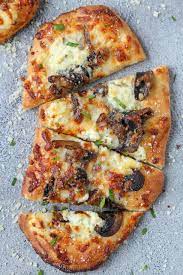 mushroom flatbread pizza crazy easy