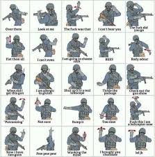 Actual Military Hand Signals Military Humor Sign Language