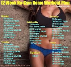 12 Week No Gym Home Workout Plan