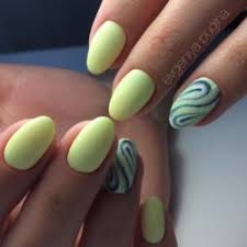13 marble accents on bright yellow nails. Pale Yellow Nails The Best Images Bestartnails Com
