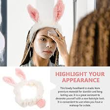 wash headband bunny makeup headbands